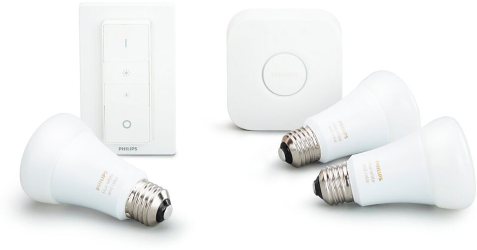 Комплект умного света Philips Hue Starter Kit E27 White Комплект умного света Philips Hue Starter Kit E27 White