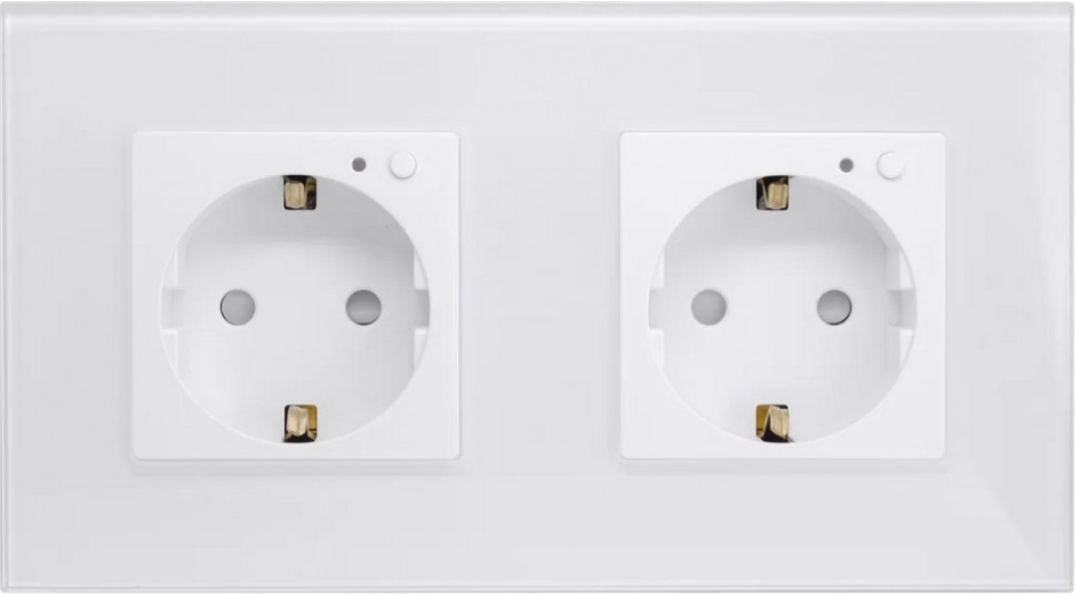 Умная розетка Geozon GSH-SSW02 двойная White