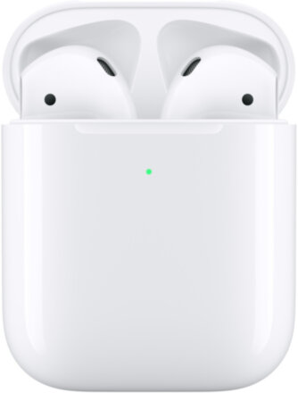 Беспроводные наушники Apple AirPods 2 (с беспроводным зарядным футляром) MRXJ2