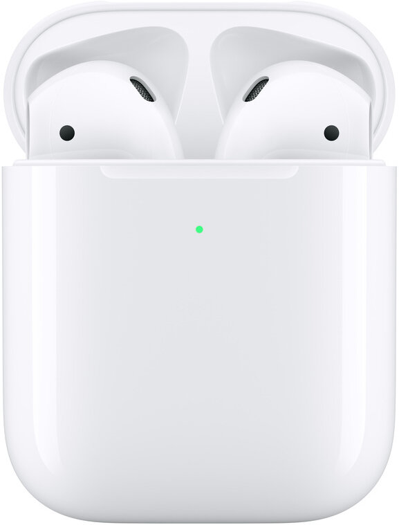 Беспроводные наушники Apple AirPods 2 (с беспроводным зарядным футляром) MRXJ2 Беспроводные наушники Apple AirPods 2 (с беспроводным зарядным футляром) MRXJ2