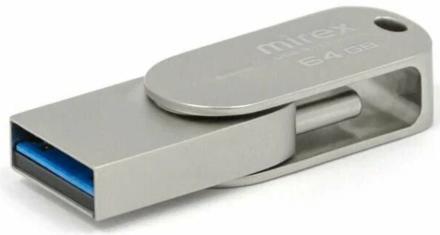 USB Flash Mirex Bolero 64GB Type-C-USB A Серый