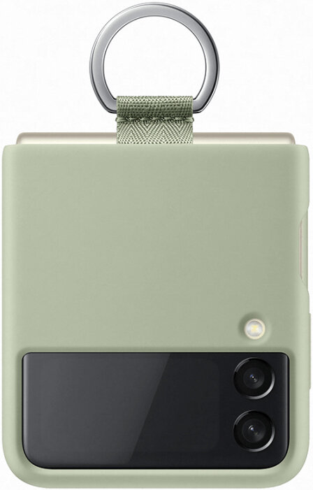 Клип-кейс Samsung Galaxy Z Flip3 Silicone Cover с кольцом Olive Green (EF-PF711TMEGRU) Клип-кейс Samsung Galaxy Z Flip3 Silicone Cover с кольцом Olive Green (EF-PF711TMEGRU)