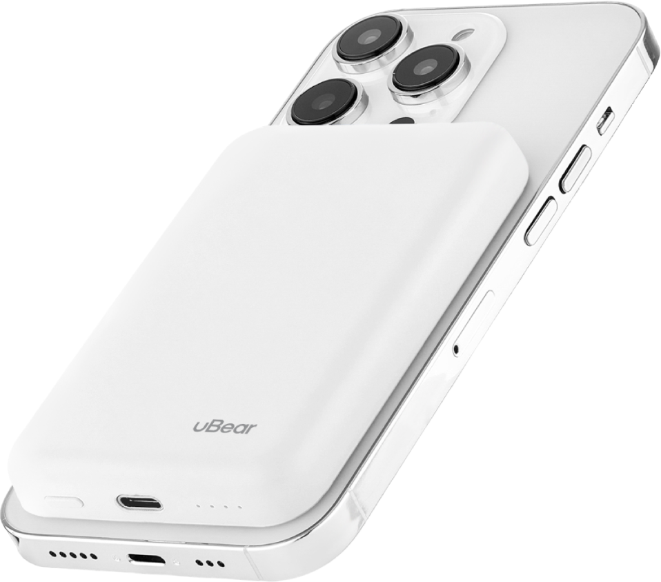 Внешний аккумулятор uBear Flow Magnetic 5000mAh PD 20W Белый Внешний аккумулятор uBear Flow Magnetic 5000mAh PD 20W Белый