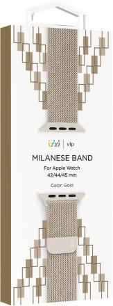 Ремешок для умных часов VLP Milanese Apple Watch 42|44|45 Золотой